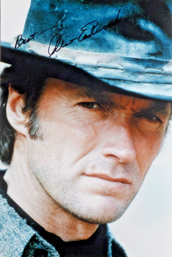 Clint eastwood autographed a4 - autographed,