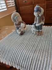  2 Large LLADRO Gres Eskimo