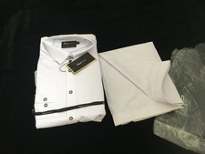 Designer Gul Ahmed Mens White Shalwar Kameez Size L / Large Pakistani Eid Wear