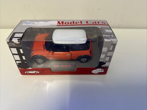 Welly model car orange mini - model,