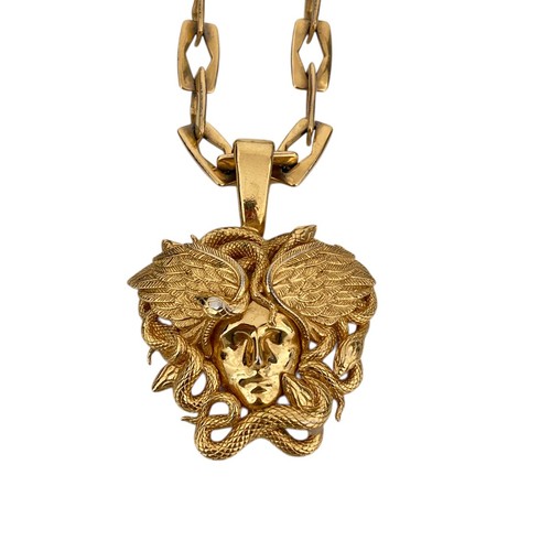 Versace necklace medusa gold - versace,