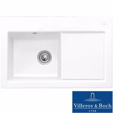 Villeroy & Boch Subway 45 1.0 Bowl White Ceramic Kitchen Sink RHD - NO WASTE