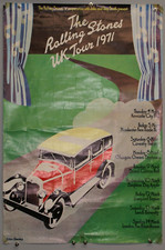 Rolling Stones Mick Jagger Poster Orig Vintage Good Bye Britain Tour UK 1971 #2