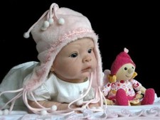 Sophie by Evelina Wosnjuk~Unpainted Reborn Doll Kit~21"~no COA~3/4 limbs~Rare