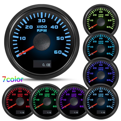 52mm rev counter 0 6000mph - rev,