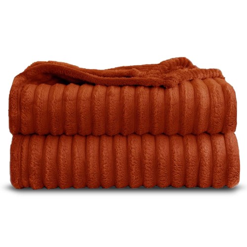 Chunky rib throws blankets - rib,