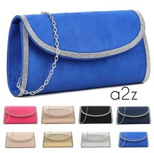 Ladies Faux Suede Clutch Bag