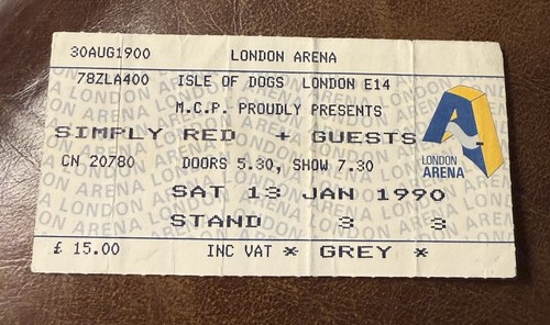 Simply red rare concert - rare, ticket