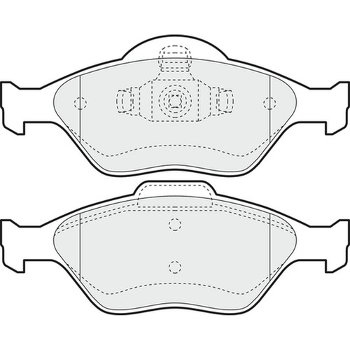 Brake pads set for - brake, fiesta