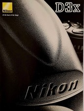 Nikon D3X "At The Heart Of The Image" 2008 Sales Brochure English 