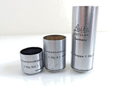 Leitz Microscope Objective water immersion caps sleeves Obj. 8:1, 16.5:1, 42:1