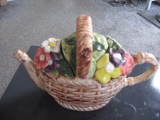 Embossed Fruit Basket Teapot