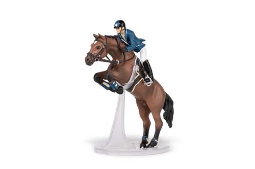 Papo jumping horse - jumping, rider