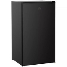 HOMCOM 91 Litre Freestanding Under Counter Fridge Freezer, Small Fridge - Black
