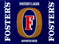 Fosters, retro vintage style