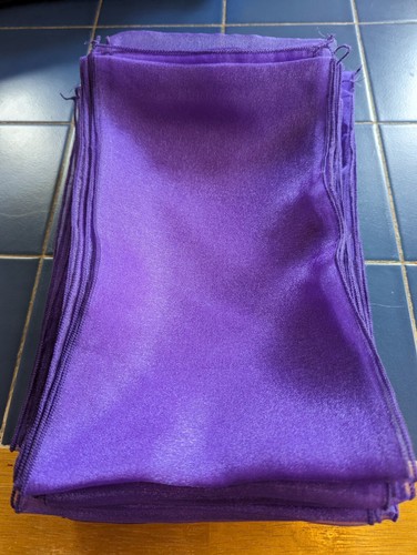 Purple crystal organza - crystal,