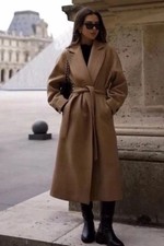 Zara Longline Belted Wool