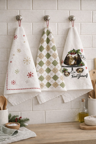 Christmas tea towels pack - towels, 3