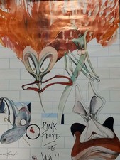 PINK FLOYD  ORIGINAL PROMTIONAL POSTER FOR THE WALL ORIGINAL 1979 POSTER ONLY