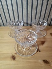 Vintage glass sundae dessert