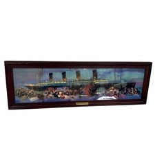 2000 Framed RMS TITANIC "Ship of Dreams"  5 Collective plates Bradford Exchange