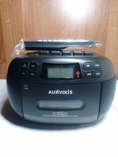 AURVOXIS PORTABLE CD PLAYER WITH CASSETTE RECORDER AND RADIO, CDP-3037
