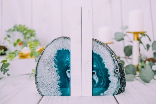 Agate book ends - 3,