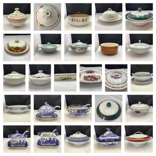 Vintage china tureen lidded - vintage,