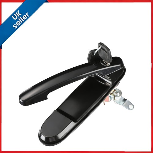 Black handle lock - black,