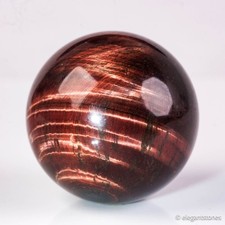 41g31mm Red Tiger Eye Sphere