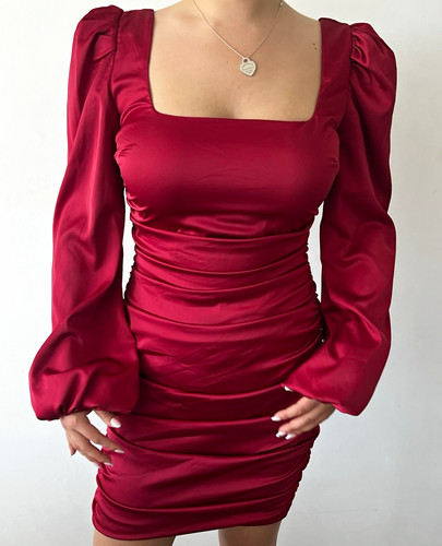 Polly red satin - polly,