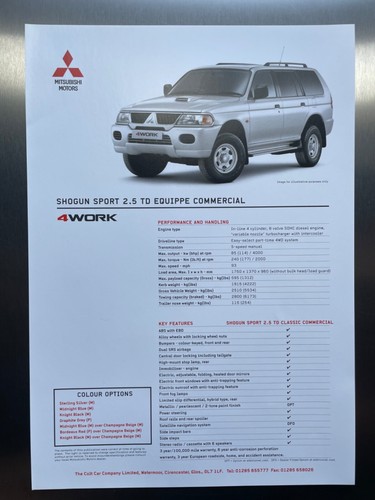 Mitsubishi shogun sport td - sport, 2.5