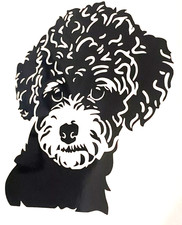 1x Toy Poodle Vinyl Sticker Decal Window Craft Glass Camper Car Van 5.5x5.5inch