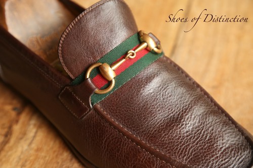 Gucci brown leather brass - ,