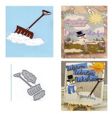 Snow Cleaning Equipment Metal Cutting Dies Scrapbooking DIY Craft Making Card