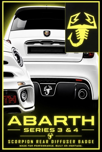 Abarth rear diffuser - rear,