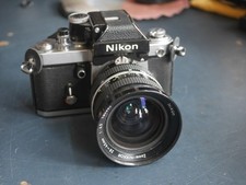 Nikon F2 camera & 28-45mm Zoom-Nikkor wide angle lens GOOD REF:2616