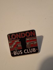 London Bus Club Pin Badge.  Bus Tranpsort Badge