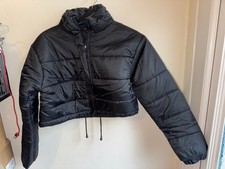 Black Puffer Jacket Size 8 New