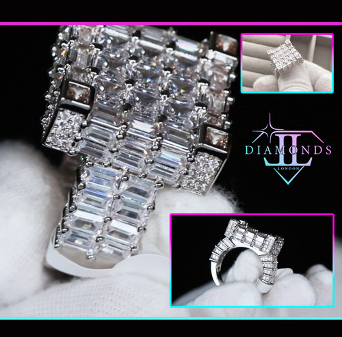 Mens big iced out - mens, ring