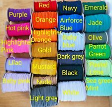 Bargain 1 metre Coloured 4mm 5mm soft Flat Elastic Mask Making Craft Stretch