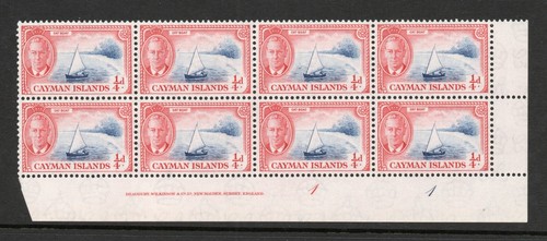 Cayman islands 1950 in - cayman, ¼d