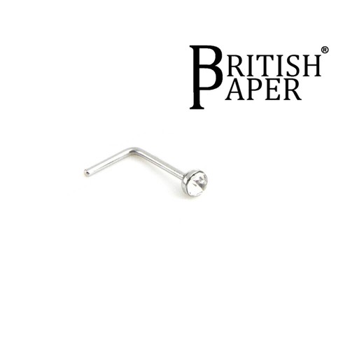 Nose stud ring - nose, silver
