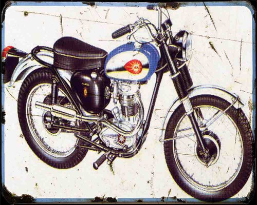 Bsa c15 metal sign - 03,