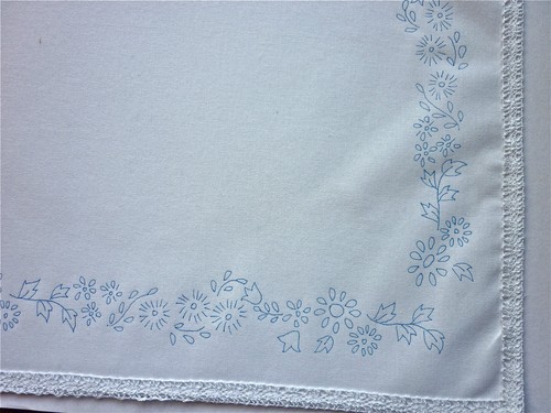 Tray cloth printed hand - ,