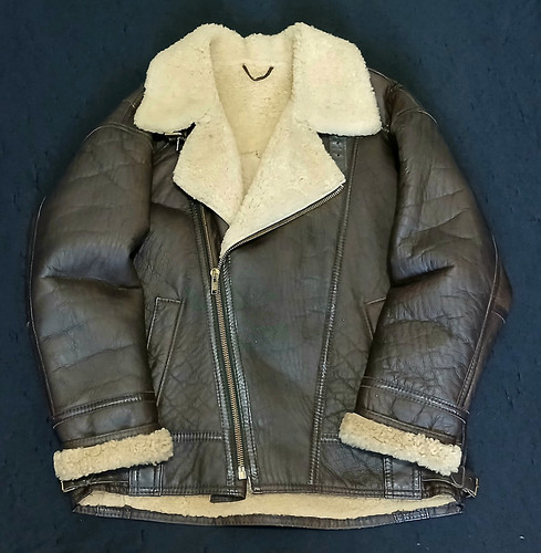 Vgc sheepskin bomber - vgc,