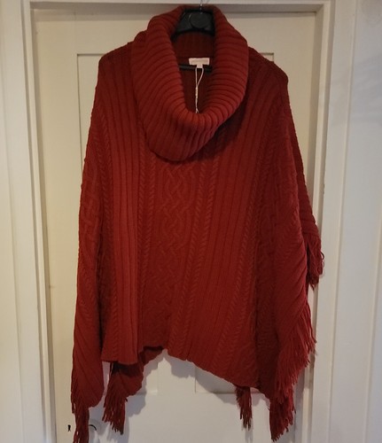 Monsoon knitted poncho - monsoon, s/m
