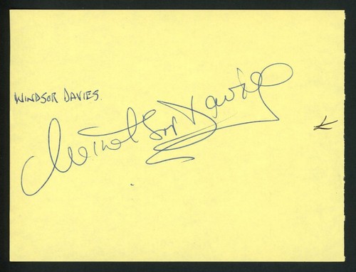 Windsor davies - davies, (1930-2019)