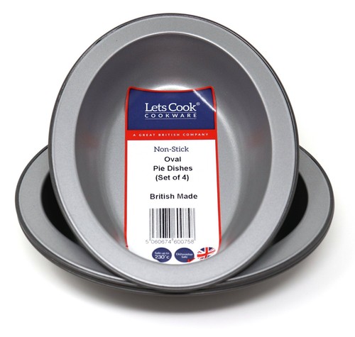 Set oval pie dishes - 4,