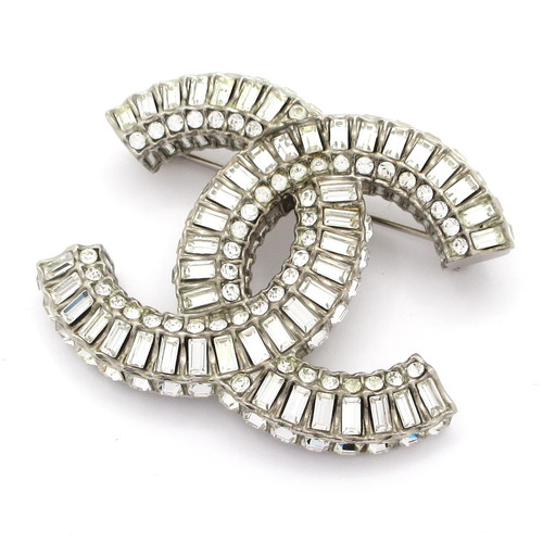 Chanel coco silver - silver, clear